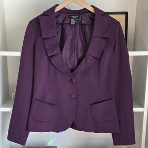 Sandro Tailored Blazer Womens M Plum Purple